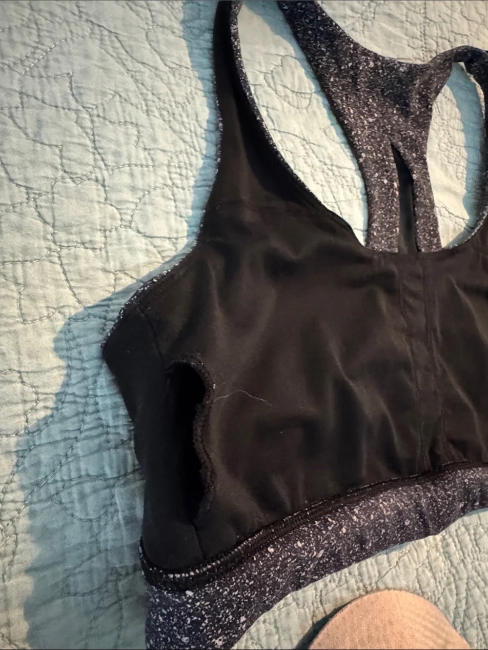 Lululemon athletica Women's Sparkle Black Racerback Sports Bra